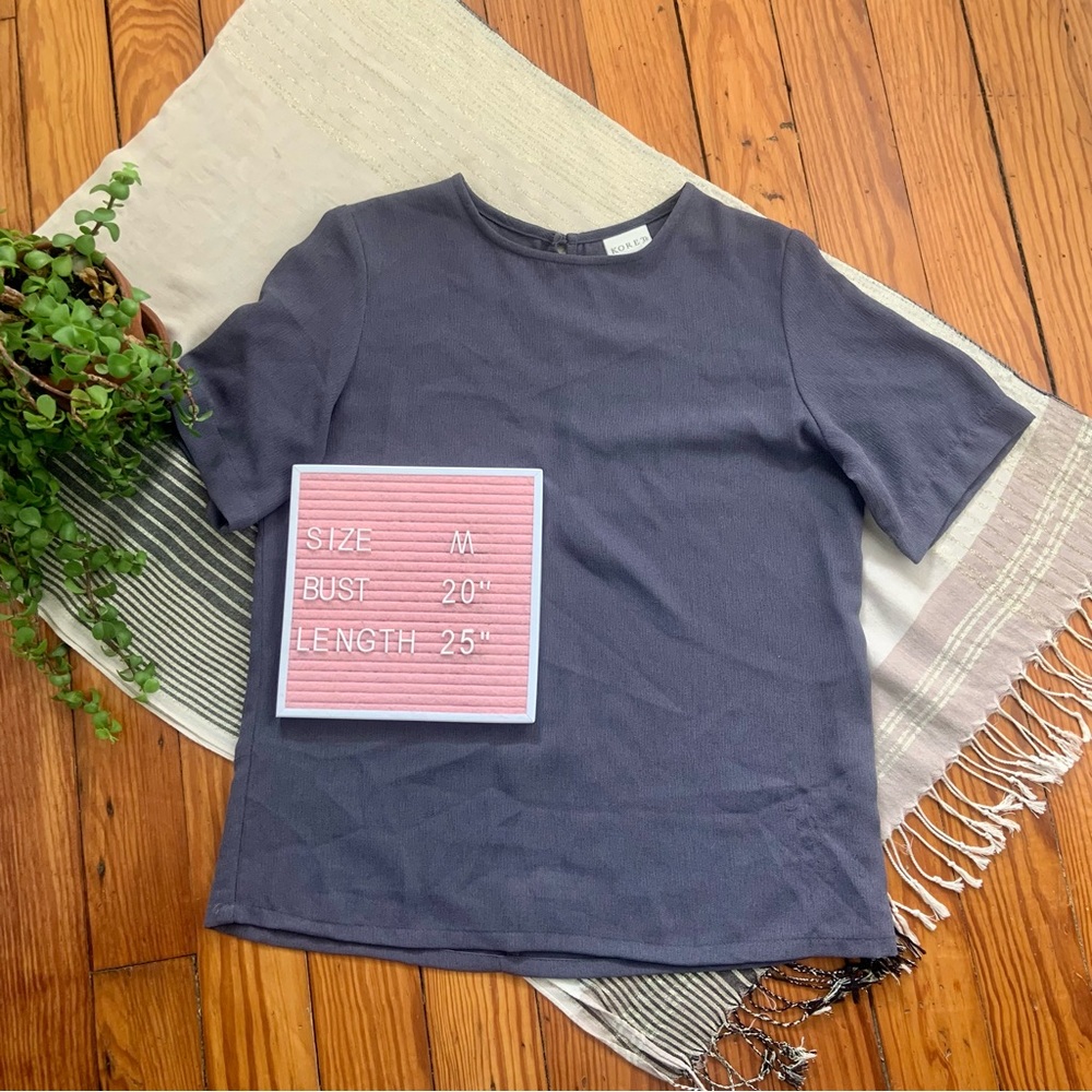 Vintage 90’s Short Sleeve Textured T Shirt Blouse